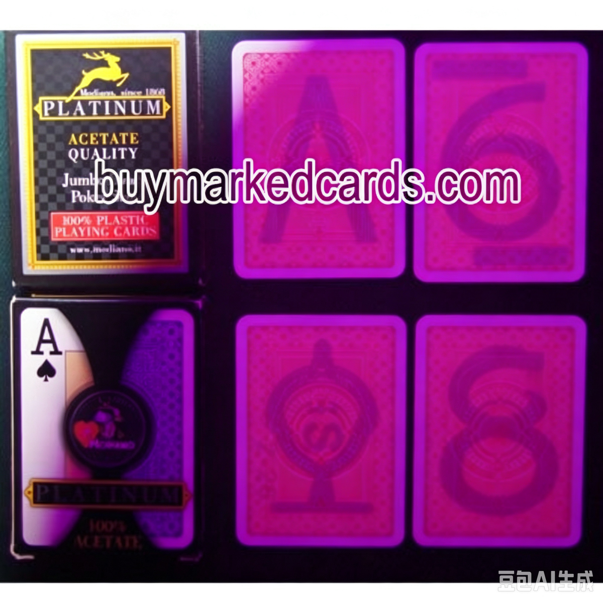 Колода карт Modiano Platinum Marked